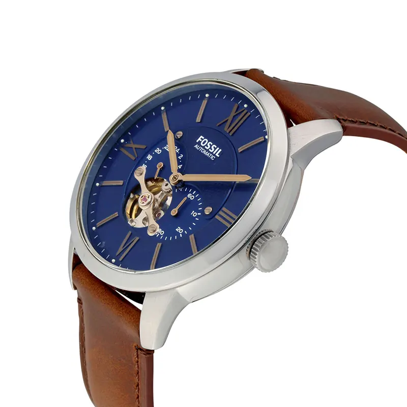 Fossil Townsman Automatic Blue Satin Dial Men's Watch | ME3110